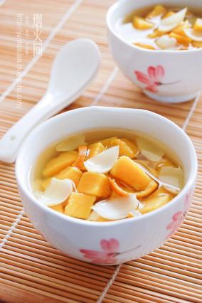 鲜百合红薯糖水